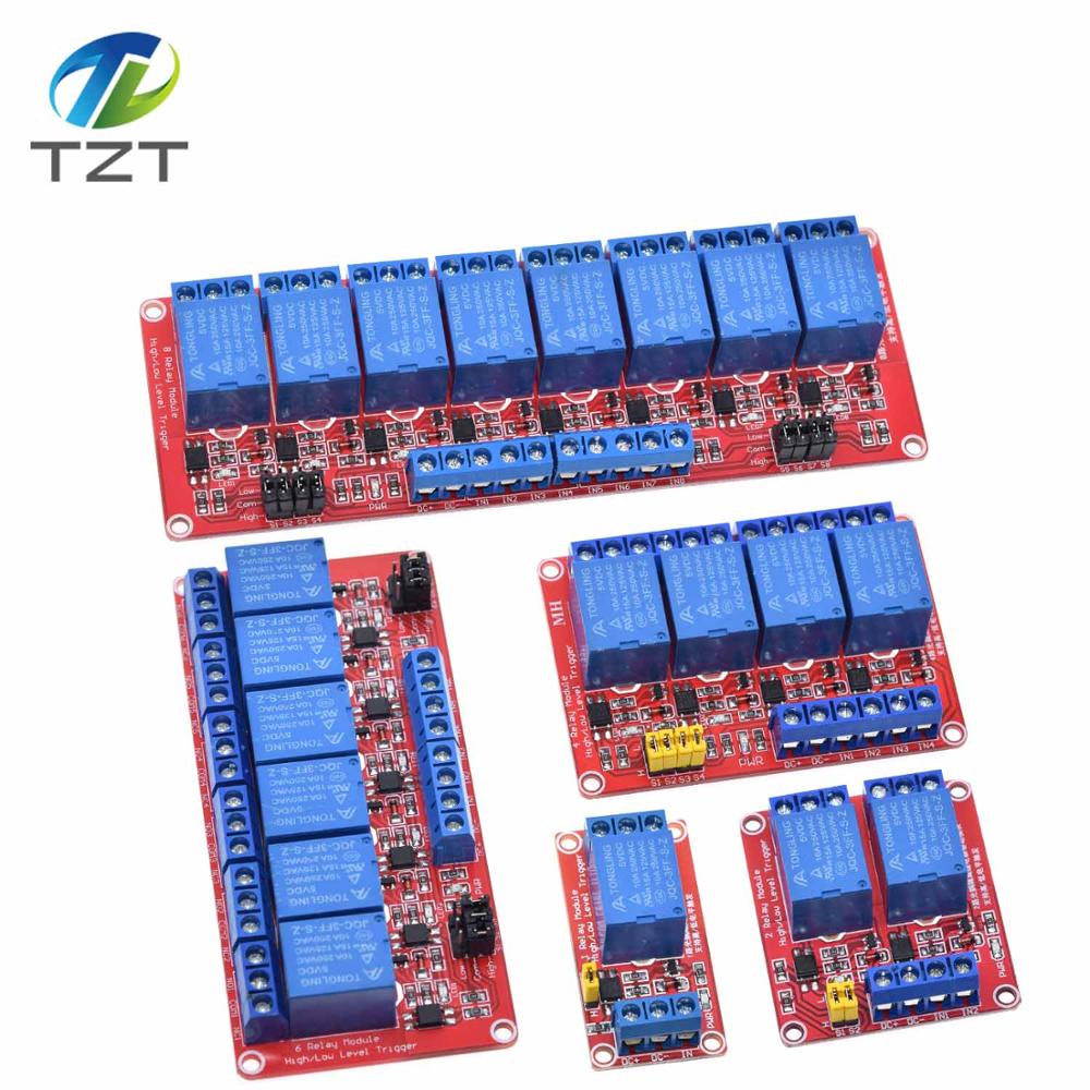 Relay 8 Channel Board - DIYTZT 1 szt. 1 2 4