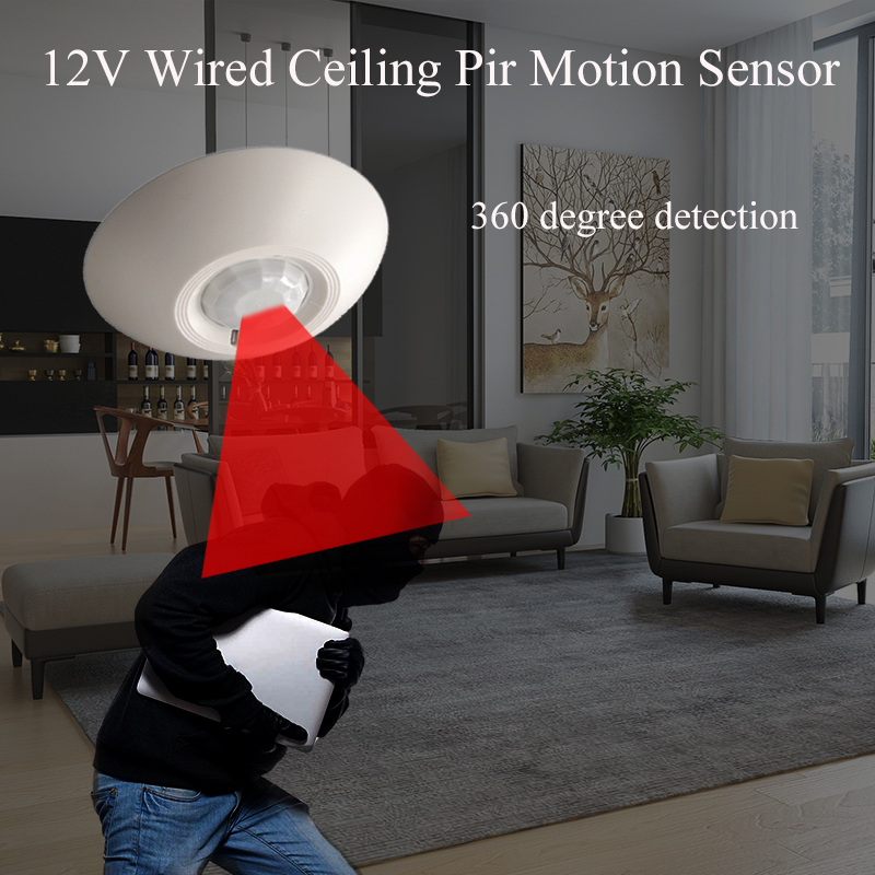 Motion Sensor Pir Wired - Przewodowy czujnik ruchu PIR 12V do