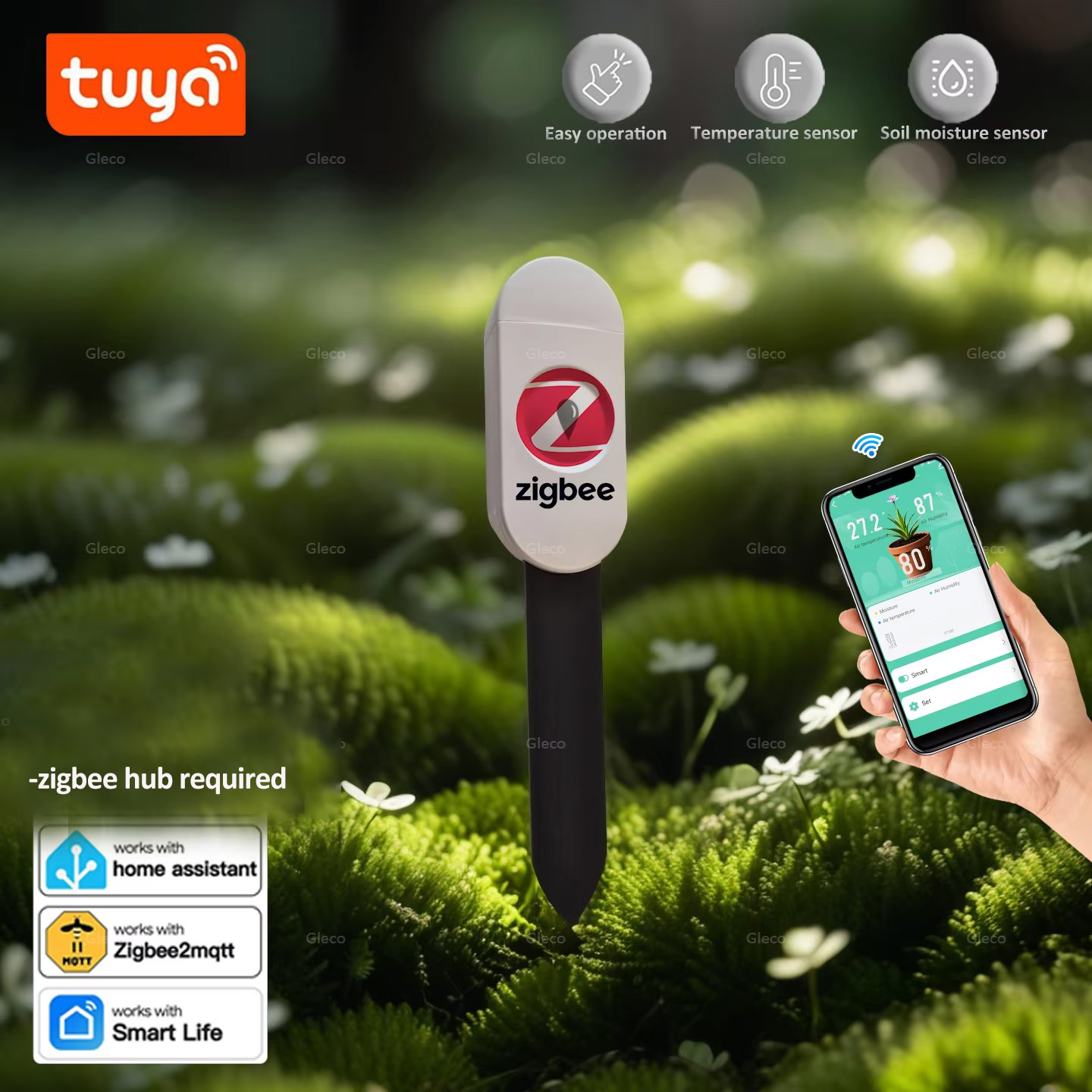 Home Automation Ideas - Czujnik wilgotności gleby Tuya Smart Life
