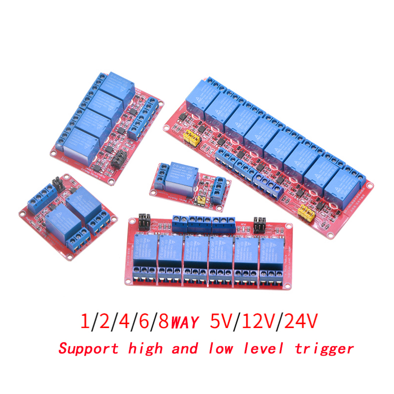 Relay 8 Channel Board - 1 2 4 6 8 Kanałowy