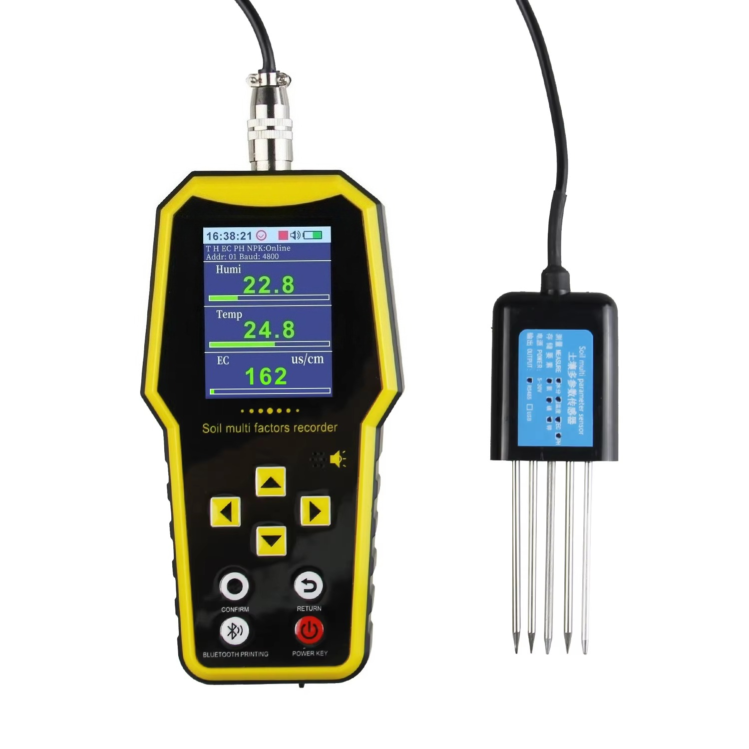 Temperature Humidity Sensor - 7 w 1 Przenośny Tester Nawilżenia