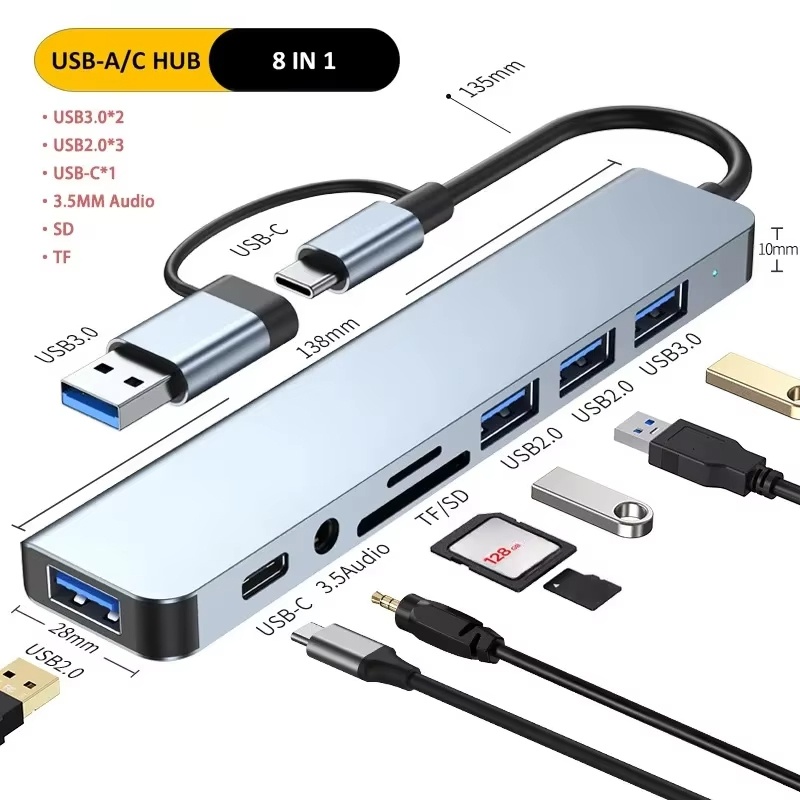 Home Assistant Sd - Hub USB typu C, rozdzielacz USB