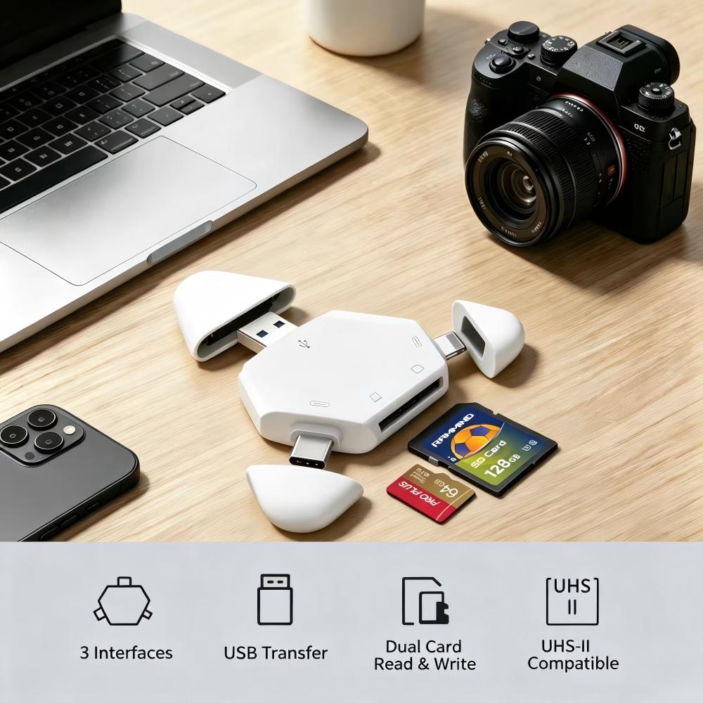 Home Assistant Sd - Czytnik kart pamięci 3 w 1