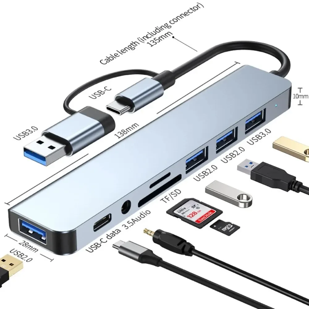 Home Assistant Sd - Koncentrator USB-C 8 w 2 z