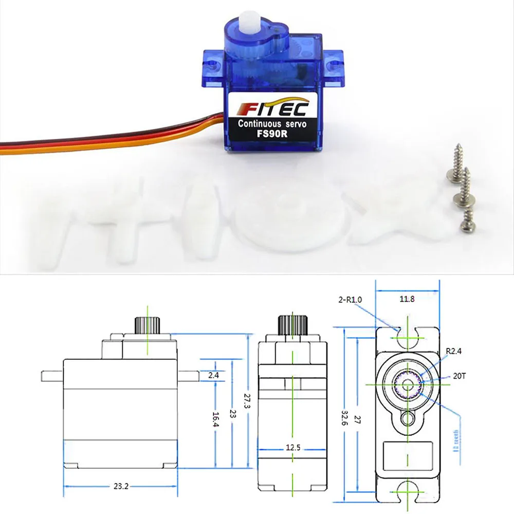 Feetech Mini FS90R Micro Servo – Diy Automation recenzja i cena