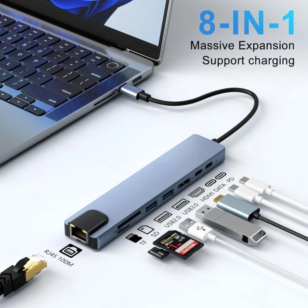 Hub USB C 8/7 w 1 Adapter/rozd – Home Assistant Sd recenzja i cena