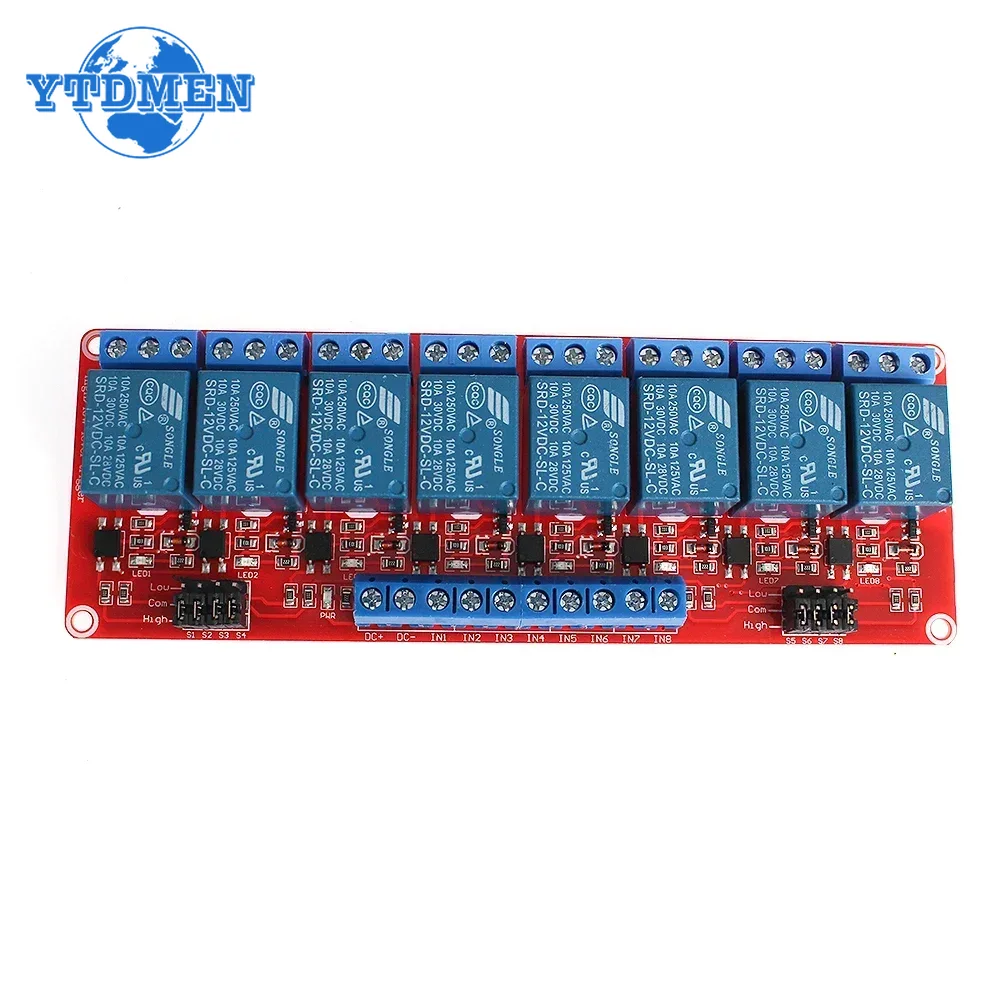 1 SZT. Moduł Przekaźnikowy 5V  – Relay 8 Channel Board recenzja i cena